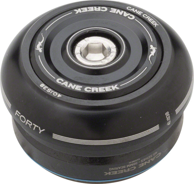 Cane Creek 40 IS38/25.4 IS38/26 Short Cover Headset, Black