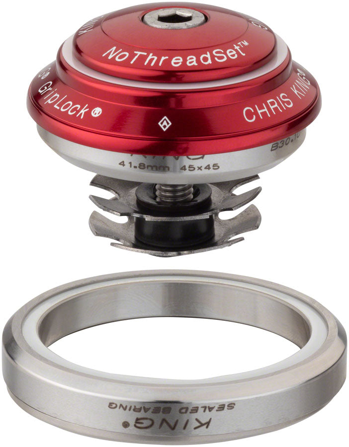 Chris King DropSet 2 Headset - 1-1/8 - 1.5", 42/52mm, 45 Deg, Red