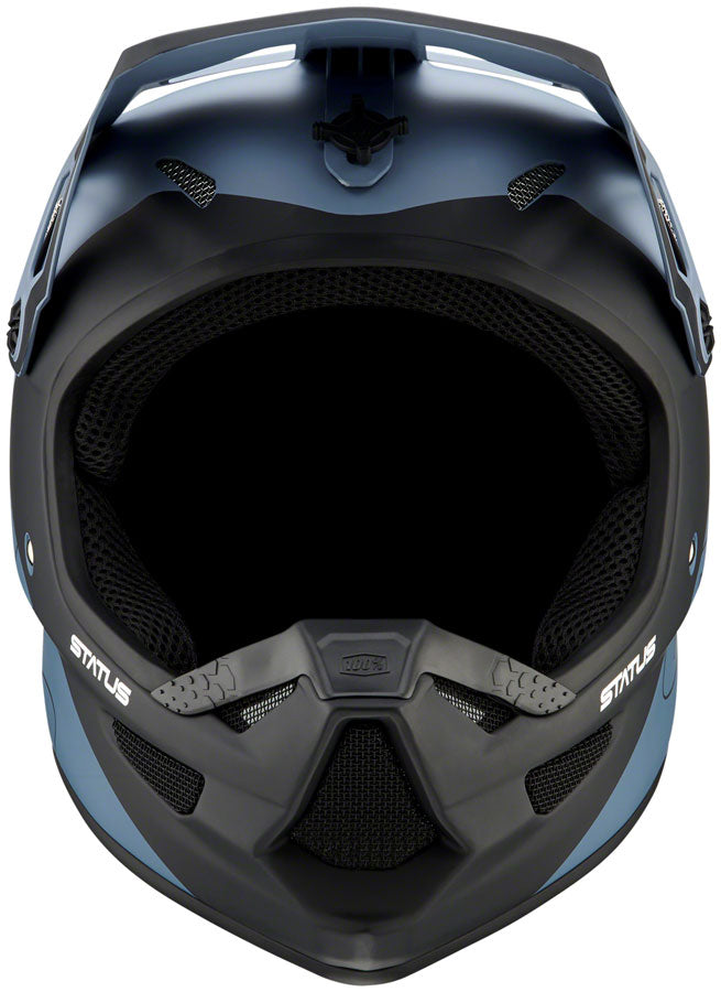 100% Status Full Face Helmet - Drop/Steel Blue, Large