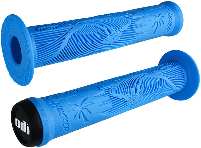 ODI Hucker Grips - Blue Flange