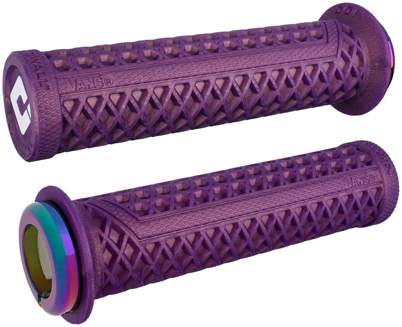 ODI Vans v2.1 Lock-On Grips - Iridescent Purple Oil Slick