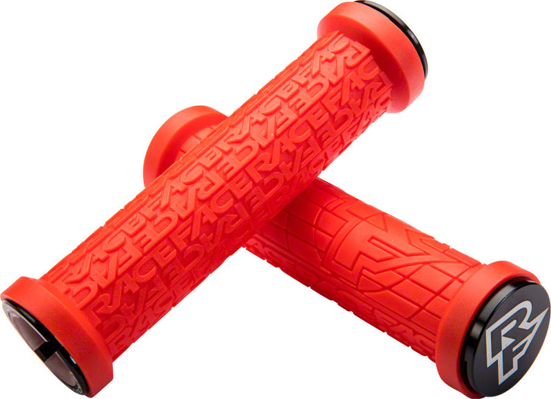 RaceFace Grippler Grips - Red, Lock-On, 33mm