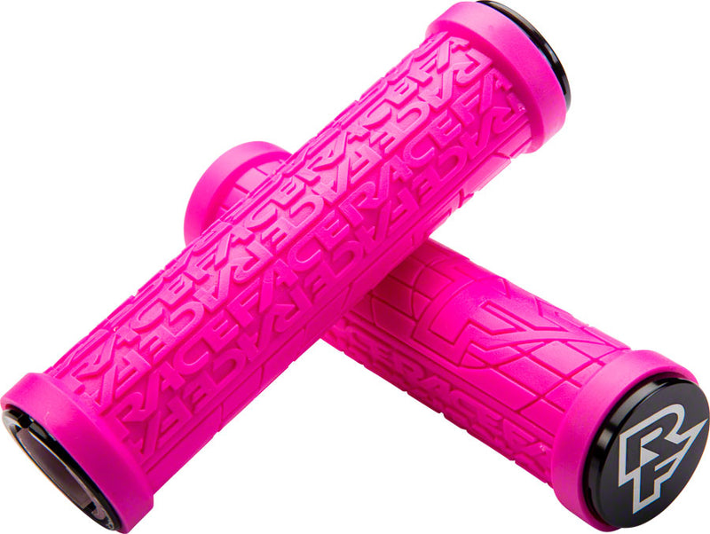 RaceFace Grippler Grips - Magenta, Lock-On, 30mm