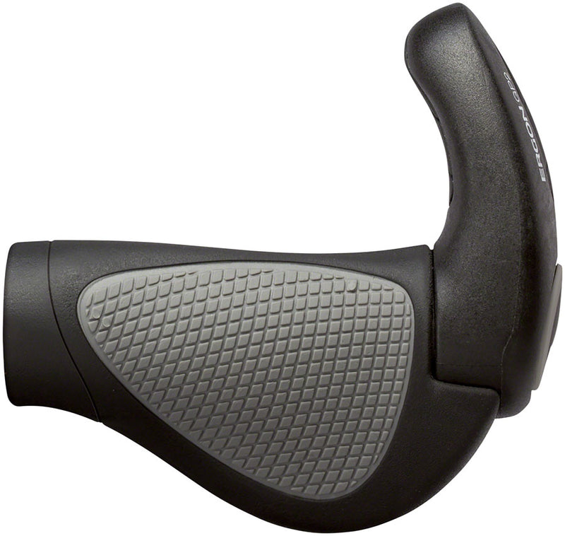 Ergon GP2 Grips - Twistshift, Small, Black/Gray