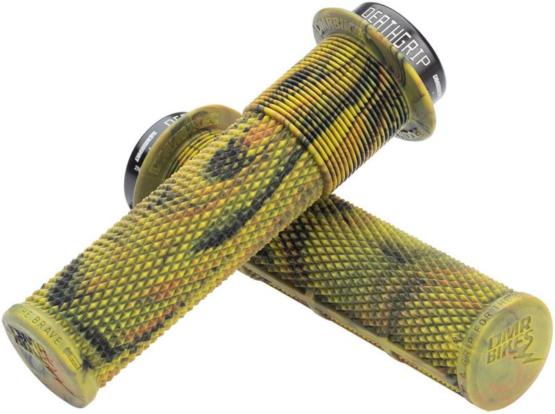 DMR DeathGrip Flanged Grips - Thin, Lock-On, Camo