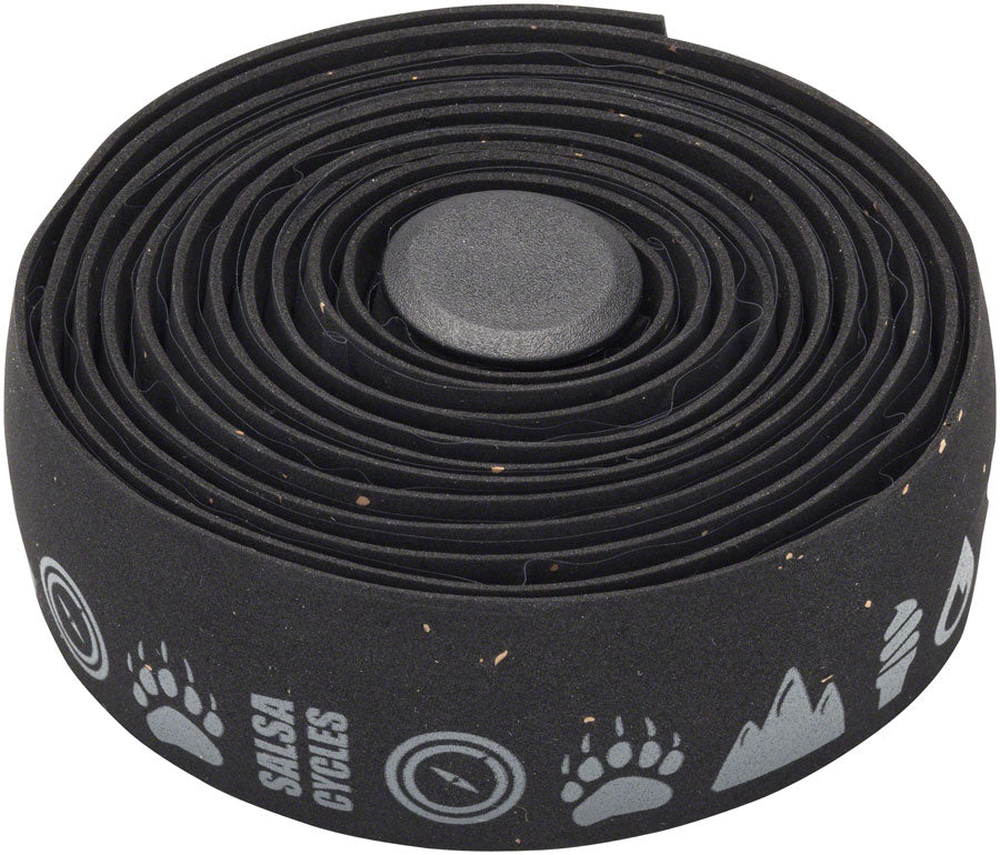 Salsa Glyph Gel Cork Bar Tape - Black