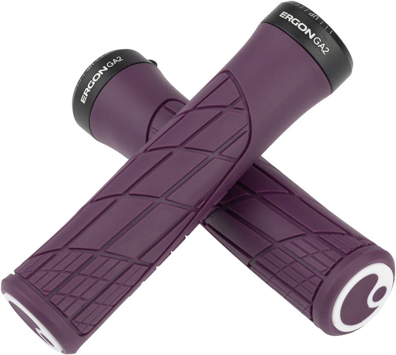 Ergon GA2 Grips - Purple Reign, Lock-On