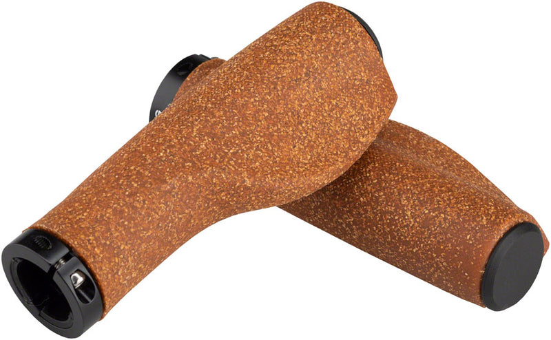 Portland Design Works Cork Chop Grips - Natural, Lock-On