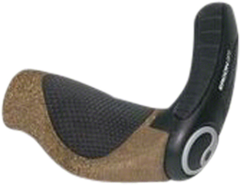 Ergon GP3 BioKork Grips - Lock-On, Large, Rohloff/Nexus, Black/Tan