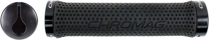 Chromag Basis Grips - Black, Lock-On