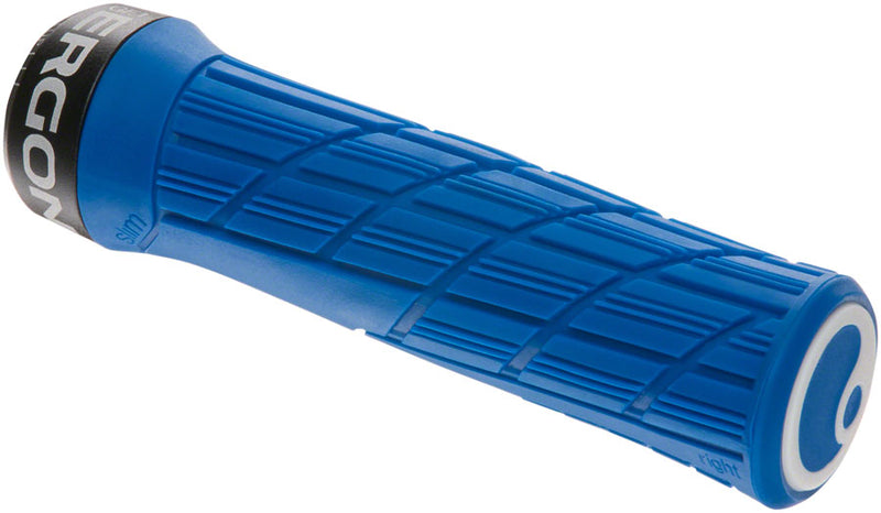 Ergon GE1 Evo Slim Grips - Midsummer Blue, Lock-On