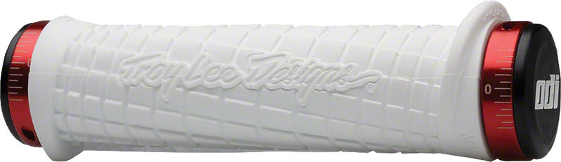 ODI Troy Lee Grips - White Lock-On