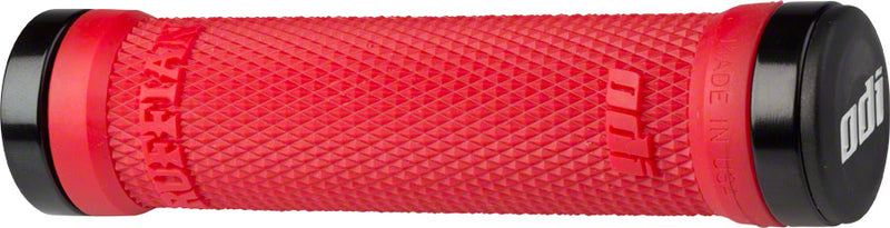 ODI Ruffian Grips - Bright Red, Lock-On