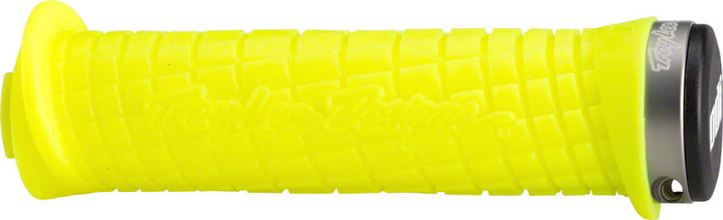 ODI Troy Lee Grips - Yellow/Gray, Lock-On