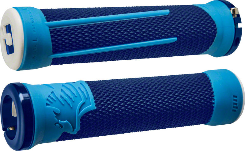 ODI AG2 Grips - Blue/LIght Blue, Lock-On