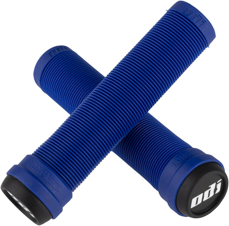 ODI Flangeless Longneck Grips - Blue