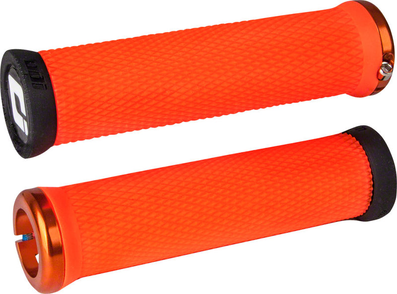 ODI Elite Motion Grips - Orange, Lock-On