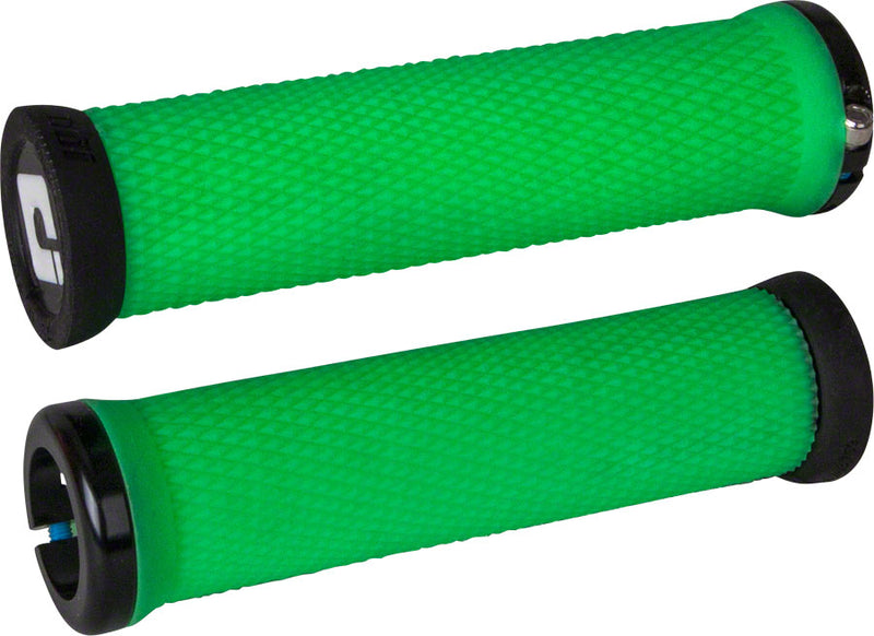 ODI Elite Motion Grips - Retro Green, Lock-On