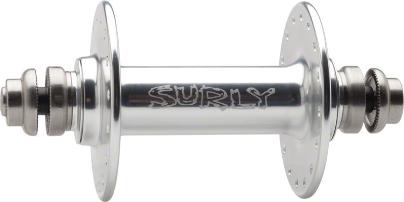 Surly Ultra New Non-Disc Front Hub - 9 x 1 x 100mm, Rim Brake, Silver, 32h