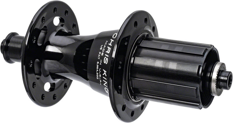 Chris King R45 Rear Hub - QR x 130mm, Rim Brake, HG 11 Road, Black, 28H