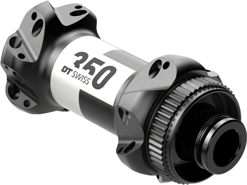 DT Swiss 350 Front Hub - 12 x 100mm, Center-Lock, Black, 24H, Straightpull