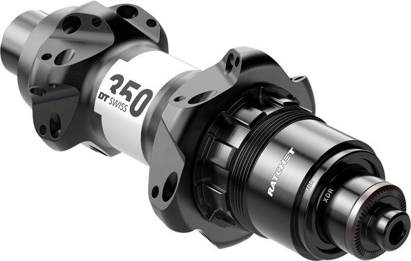 DT Swiss 350 Rear Hub - QR x 130mm, Rim Brake, XDR, Black, 24H, Straightpull, 36pt