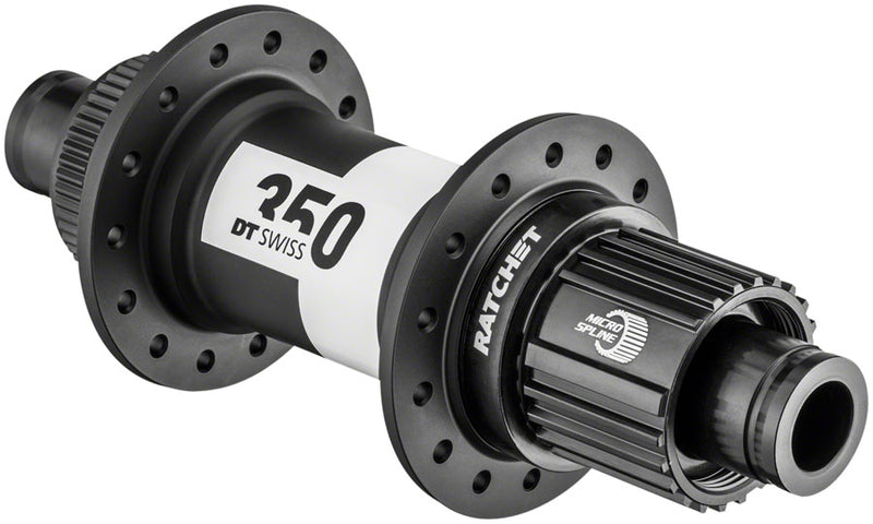 DT Swiss 350 Rear Hub - 12 x 148mm, Center-Lock, Micro Spline, Black, 28H, 36pt