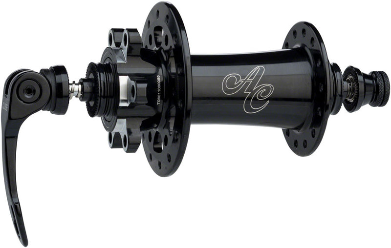 All-City Go-Devil Front Hub - 15/12/QR x 100mm, 6-Bolt, Black, 28h