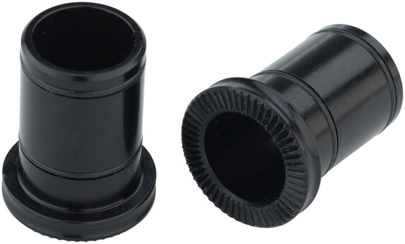 All-City Go-Devil Front Hub Conversion Caps: 12mm Thru Axle, Black