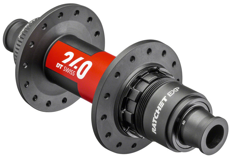 DT Swiss 240 EXP Rear Hub - 12 x 148mm, Center-Lock, XD, Black/Red, 28H, 36pt