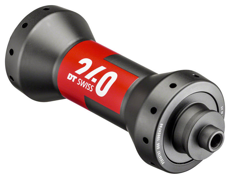 DT Swiss 240 Front Hub - QR x 100mm, Straight Pull, Black/Red, 20h