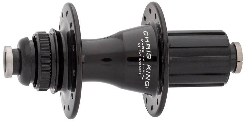 Chris King R45D Rear Hub - 12 x 142mm, Center-Lock, HG 11 Road, Black, 28H