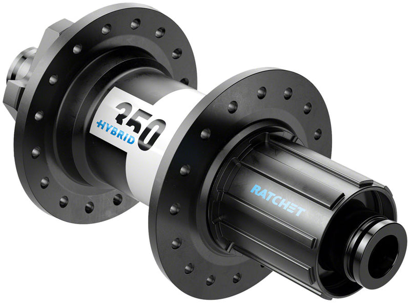 DT Swiss 350 Hybrid Rear Hub - 12 x 148mm 6-Bolt HG 11 MTN Black 36h 24pt