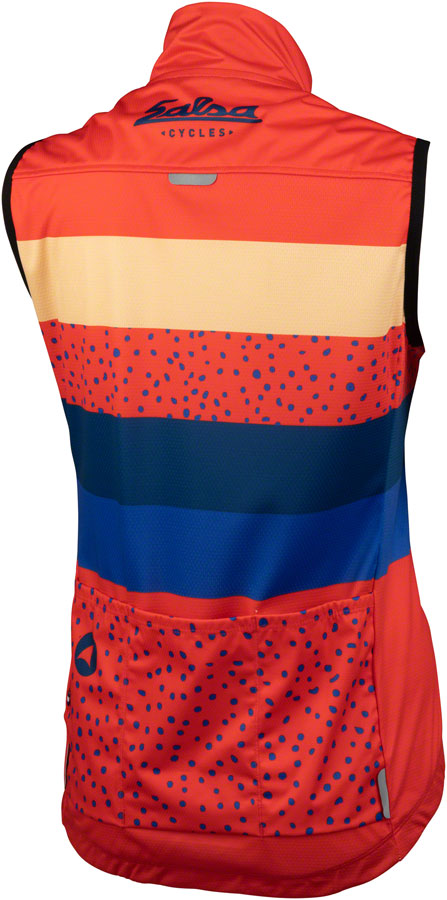 Salsa Team Polytone Women's Vest - Red, w/ Stripes, X-Large