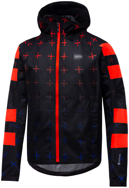 GORE Endure Jacket - Black/Fireball, Men's, Small-1