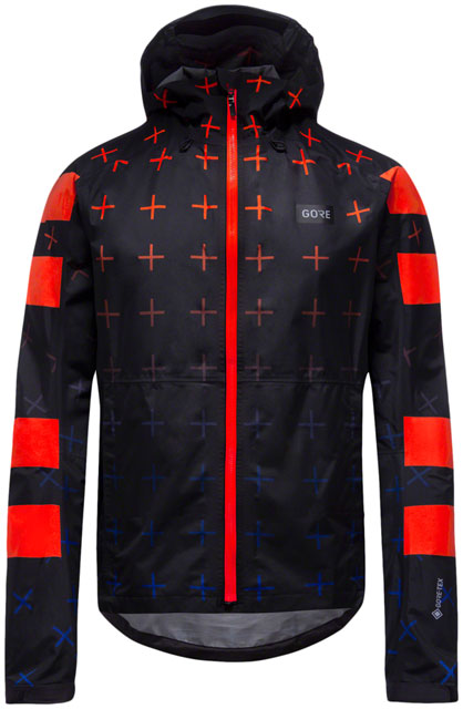 GORE Endure Jacket - Black/Fireball, Men's, Small-0