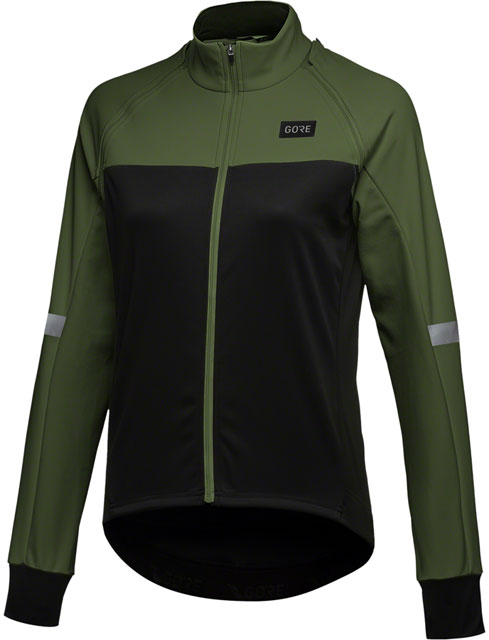 GORE Phantom Jacket - Black/Green, Women's, Medium-2