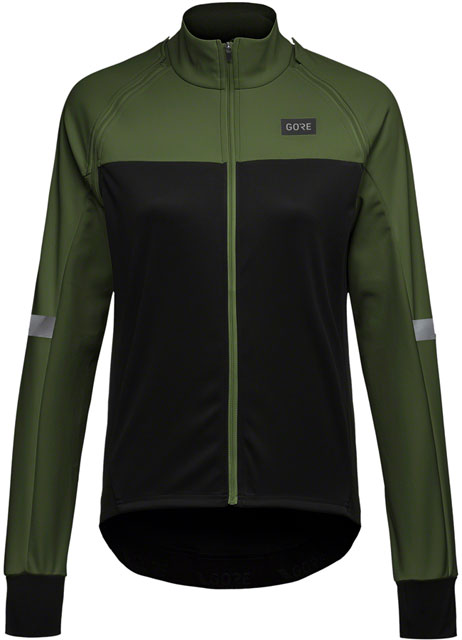 GORE Phantom Jacket - Black/Green, Women's, Large-0