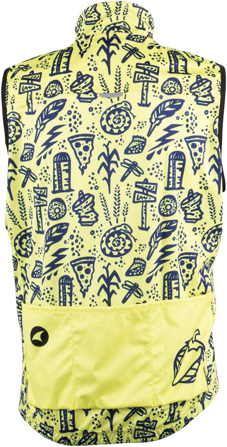 Salsa Men's Gravel Story Vest - Yellow, Dark Blue, Large