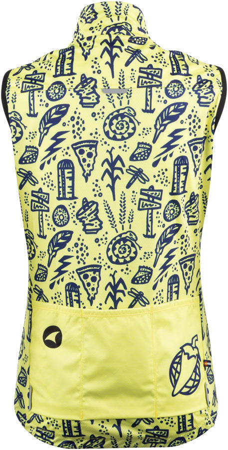 Salsa Women's Gravel Story Vest - Yellow, Dark Blue, Large