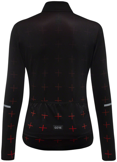 GORE Progress Thermo Jersey - Black/Fireball, Women's, Large-1