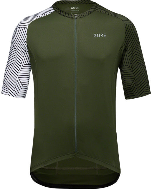 GORE C5 Jersey - Utility Green/White, Men's, Medium-0