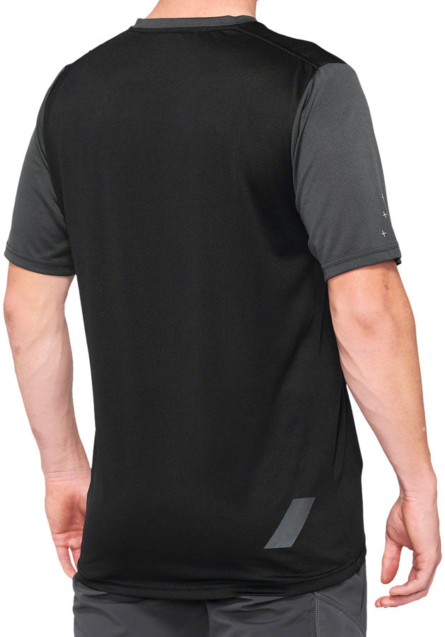 100% Ridecamp Jersey - Charcoal/Black, Medium