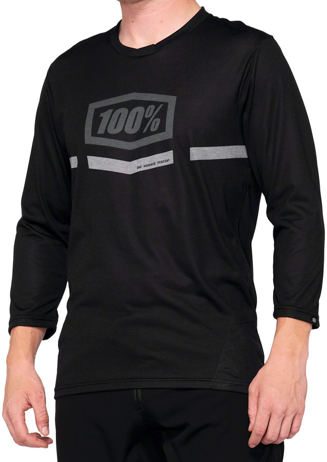 100% Airmatic Jersey - Black, Medium