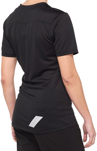 100% Ridecamp Jersey - Black/Gray, Women's, Short Sleeve, Large-1