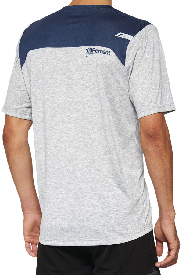 100% Airmatic Jersey - Gray/Midnight, Short Sleeve, Men's, Small