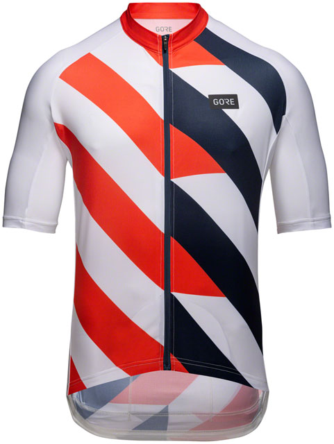 GORE Signal Jersey - White/Fireball, Men's, Medium-0