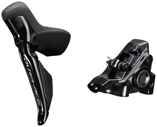 Shimano Dura-Ace ST-R9270A Di2 Shift/Brake Lever with BR-R9270 Hydraulic Disc Brake Caliper - Left/Front, 2x, Flat Mount, Black