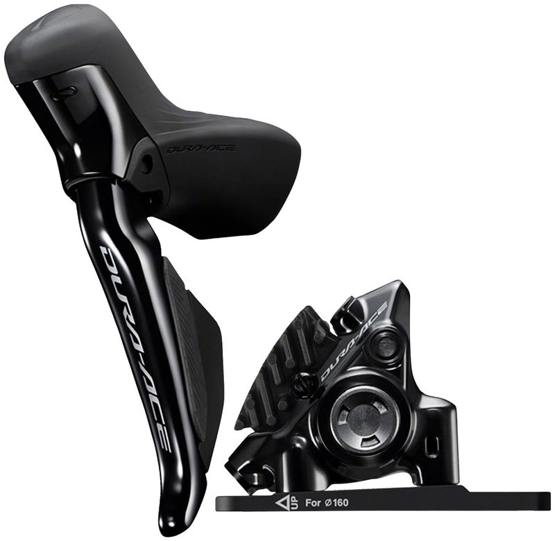 Shimano Dura-Ace ST-R9270F-L Di2 Shift/Brake Lever with BR-R9270 Hydraulic Disc Brake Caliper - Left/Front, 2x, Flat Mount, Black