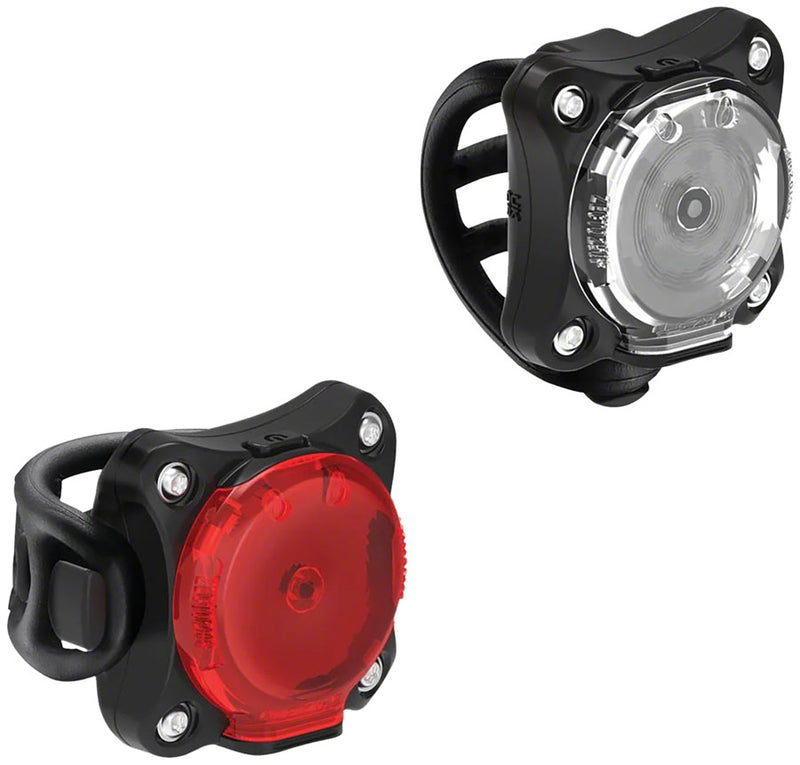 Lezyne Zecto Drive 250+ / Zecto Drive 200+ Headlight and Taillight Set, Black